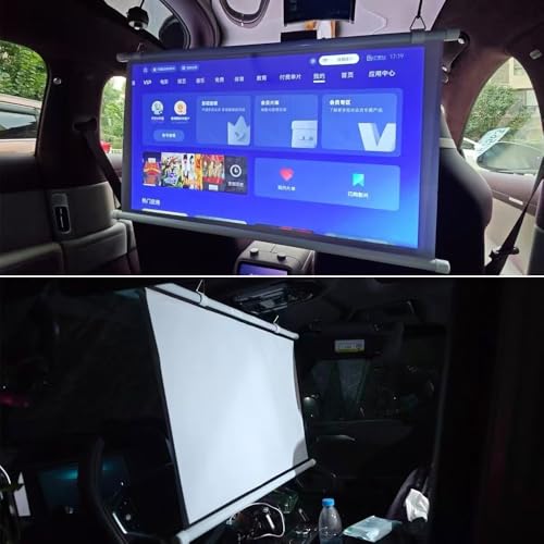 Pantalla proyector manual 60in 16:9 LARAKVEAKV miniatura 3