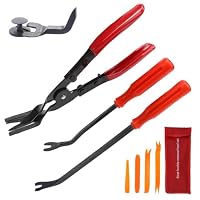 LPZMPZ Hebelwerkzeug Auto Demontage Türverkleidung Werkzeug Auto Zierleistenkeile Loesezange Pry Tool mit Stemmhebel Lösehebel Kunststoffkeile Lösewerkzeug Set für KFZ Türverkleidung Clips Satz