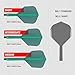 Target Darts K Flex Integrated Dart Flights and Shafts, No.6 Green (Medium) | Pack of 3 K-Flex - No6, Kflex All in One Moulded Dart Flight & Stem | Professional Dart Accessories