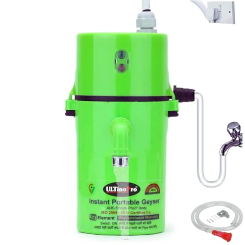 Image of Instant Electric Portable Geyser || ABS Body- Shock Proof || Electric Saving|| (20YEAR REPLACEMENT WARRANTY) (Green)