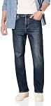 Amazon Essentials Men's Straight-Fit Stretch Jean, Dark Wash, 34W x 28L