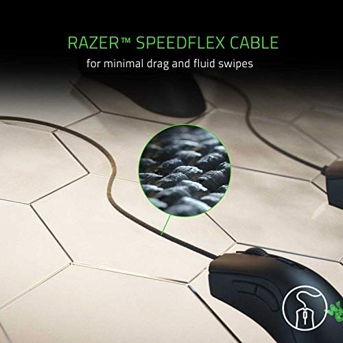 Razer DeathAdder v2 Mini Gaming Mouse: 8500K DPI Optical Sensor - 62g Lightweight Design - Chroma RGB Lighting - 6 Programmable Buttons - Anti-Slip Grip Tape Included - Classic Black - 3