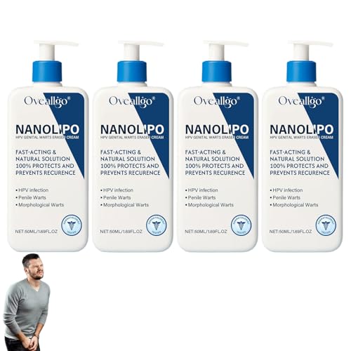 dooeka Oveallgo NanoLipo Eraser Cream Professional Mens Cream Soothing Intimate Skin Cream-50g With Natural Extracts for all skin types (4 Bottle)