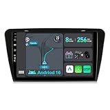 YUNTX [8GB+256GB] Android 14 Autoradio per Skoda Octavia (2014-2018)-[Incorporato Carplay/Android Auto/DSP/GPS]-10.1 Pollice IPS 2.5D Touch Screen-CAM+MIC-DAB/AHD Camera/Bluetooth 5.0/Mirror Link