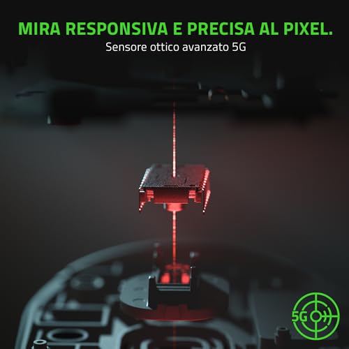 Orochi V2 - Mouse da Gioco Wireless Mobile con Durata Della Batteria Fino a 950 Ore (Design leggero, Bluetooth, Interruttori Meccanici del Mouse di Seconda Generazione) Nero - Mouse gaming - Immagine 6