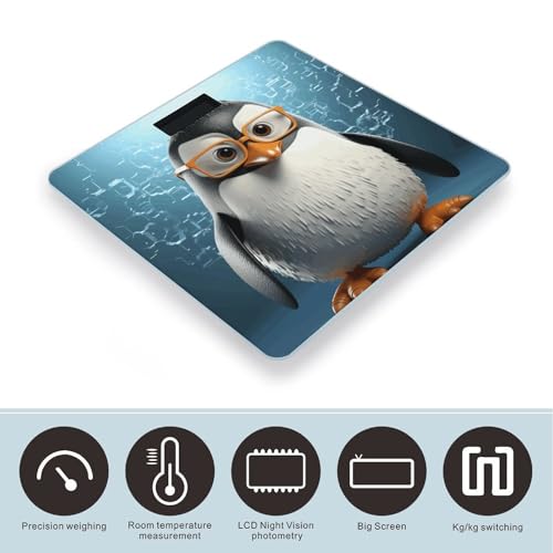 Báscula Digital Penguin con Gafas para Uso Doméstico miniatura 3