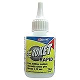 Fast SuperGLUE ROKET RAPID 20 G adhesivo químico – Fast SuperGLUE, ROKET RAPID, 20 G, color adhesivo: transparente, tipo de adhesivo: cianoacrilato, método de dispensación: botella, peso: 20 g