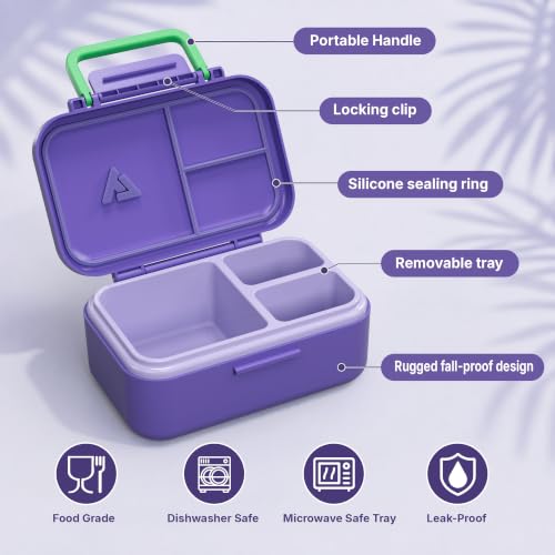 Image of Bento Lunch Box 1283ML / 43 oz with 391 ML / 13 oz Food Jar, Ice Pack