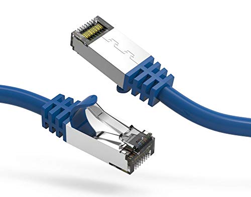 Cable Ethernet Cat8 5 ft Azul Slim Series RJ45 miniatura 1
