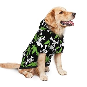   Skull-Weed-Leaf-Dog-HoodiesDog-Clothes-with-Pocket-and-Hat-Winter-Clothes-Sweaters-for-Medium-Large-Dogs-Girl-Boy-Pets-Clothes-Outfits