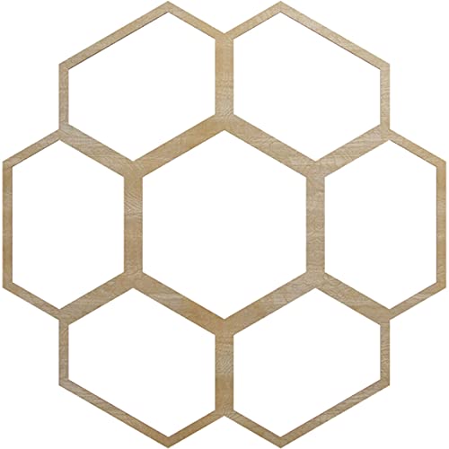 Image of Ekena Millwork 38 inchOD x 13 3 /8 inchID x 3 /8 inchT Florin Wood Fretwork Pierced Ceiling Medallion, Birch