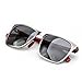 Colossein Polarized Sunglasses For Men, Brush Finished Stainless Steel Frame, Rubber Legs with Carbon Fibre Arm, Light Weight Reliable Fashion Glasses, Image clarity is Superb,UV 400 Polarized Lens.