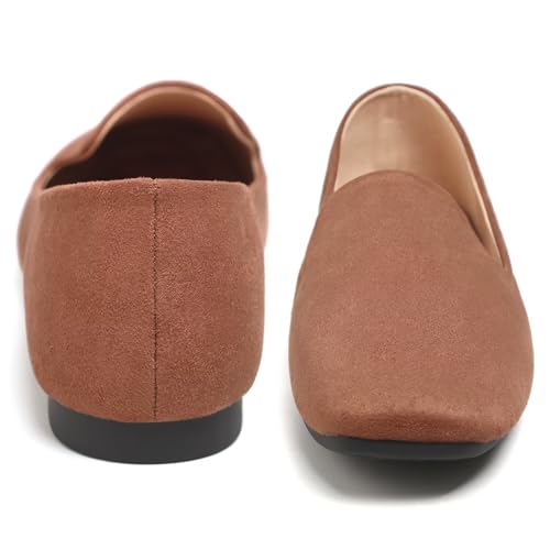 Image of Dear Time Women's Flats Comfortable Slip On Ballet Flats Soft Solid Casual Shoes