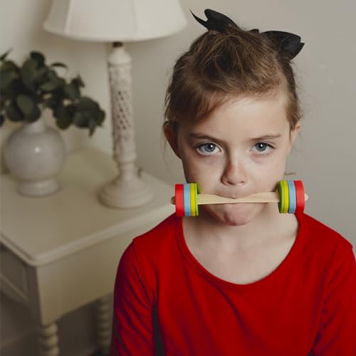 TalkTools Lip Gym with 100 Tongue Depressors - Fun Lip Fitness Program - Teaches/m, b, p/, Assists with/r/Production - Quick Reference Chart - Fits Standard ⅝” Tongue Depressors - No Harmful Toxins - Image 3