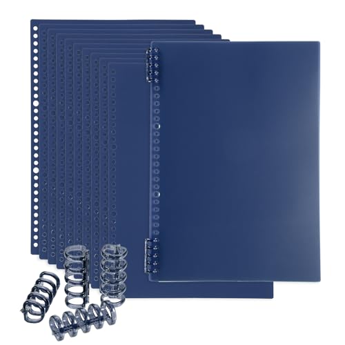 PATIKIL Pacote com 12 capas de encadernação, A4 (11,8 x 8,5 polegadas) 22 Mil capas de caderno de pl