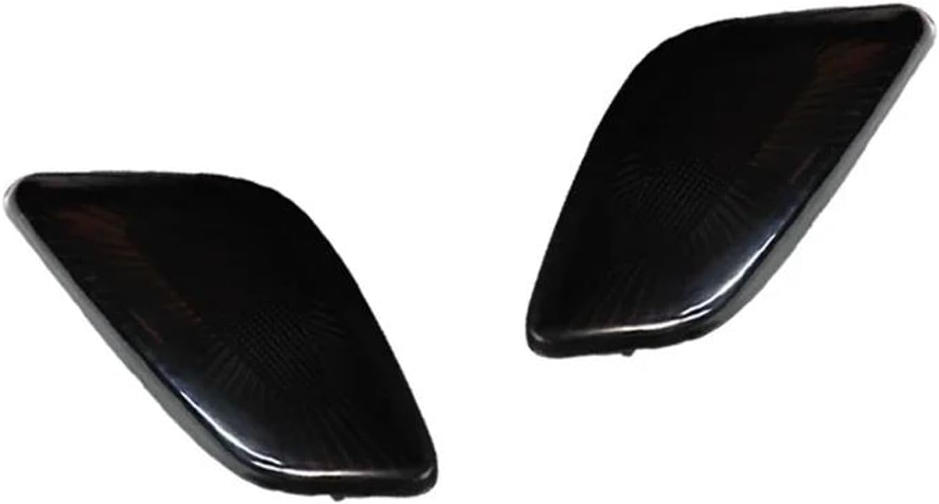 Car Turn Signal Light For Jeep For Wrangler TJ 1997-2006 Car Front Bumper Turn Signal Light & Front Side Marker Light Cover Shells No Bulb/Socket LED Dynamic Side Indicator(4pcs smoked lens)