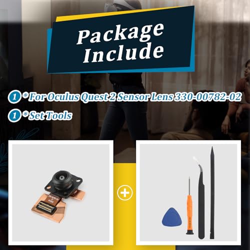 Camera Sensor Lens for Meta Oculus Quest 2 Sensor Camera Replacement Accessories Repair Parts with Tools