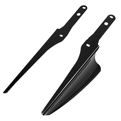 Hiyoyo Gloss Black Front Fork Mount Wind Deflectors Windshield For 1995-2023 Harley Touring Road King Street Glide Electra Glide Cvo Flht Flhr Flhx #TOP6