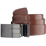 - Gürtelbreite ca. 3,2 cm LINDENMANN Gürtel Herren Ledergürtel Herren/Gürtel Herren Automatik, cognac, Größe/Size:105, Farbe/Color:braun