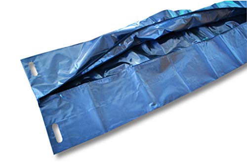 Saco para cadáveres para animales y seres humanos | funda para cadáveres con cremallera estable | 4 asas de transporte | 2 pares de guantes | capacidad de carga de 160 kg muy estable 160 my (0,160 mm)