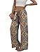 Sampeel Boho Pants for Women Dressy Casual Vacation Beach Outfits Cowgirl Cute Clothes Summer 2026 Wide Leg Palazzo Trousers Lounge Pants Fashion Clothing M