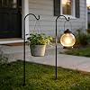 Urban Deco 4 Pack Heavy Duty Shepherds Hook, 37 Inch Tall Plant Hooks,Adjustable Height Garden Stakes & Plant Hooks, Ideal for Garden, Wedding & Outdoor Plant Hanging - 6