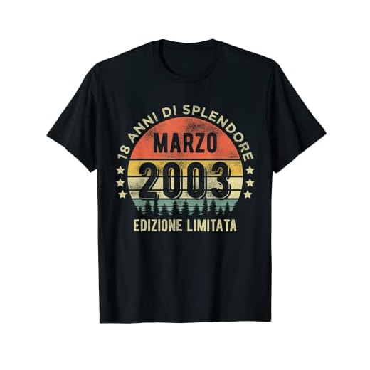 Vintage marzo 2003 18 años regalo 18 cumpleaños Camiseta