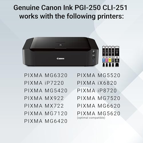 Image of Canon PGI-250 / CLI-251 5 Color Amazon Pack,(Pack of 2)