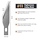 Nicpro 120 PCS Hobby Blades Set SK-5, Utility #11 Art Blades Refill Cutting Tool with Storage Case for Craft, Hobby, Scrapbooking, Stencil
