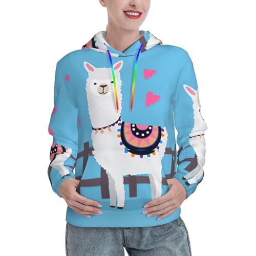 Sweat à capuche alpaga chaud contre le froid automnal pull femme stylé