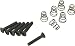DiMarzio Vintage Style Single Coil Mounting Hardware Kit Black