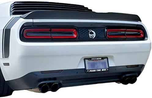 Luxe Auto Concepts Tail Light Tint Kit for 2015-2023 Dodge Challenger - Dark Smoke Gloss | Exact Cut Vinyl Overlays | Tinted Dry Application LightWrap Film