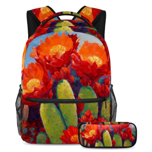 Sac à livres de voyage imprimé cactus multicolore pour le weekend