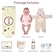 BABESIDE Lifelike Reborn Baby Dolls Boy, 17 Inch Newborn Real Life Baby Dolls Realistic Soft Vinyl and Cloth Body Girl Baby Doll with Clothes and Toy Gift for Kids Age 3+