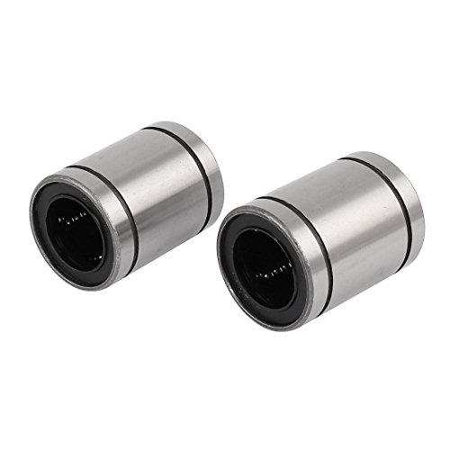 Aexit Lm20Uu 20Mmx32Mmx42Mm Bearings & Bit-Repair Parts Linear Motion Bushing Ball Bearing Silver Bearings Tone 2Pcs #TOP16
