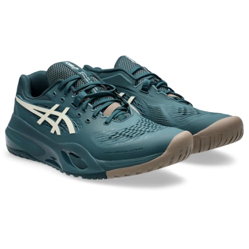 ASICS ASICS Men's Gel-Resolution X Tennis Shoes, 14, Saxon Green/Birch
