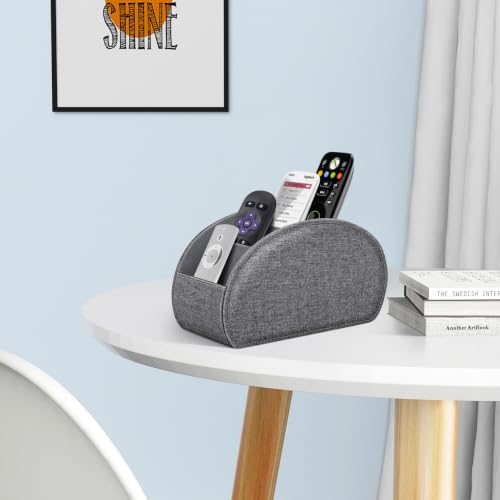 Image of FINTIE Remote Control Holder with 5 Compartments Vegan Leather