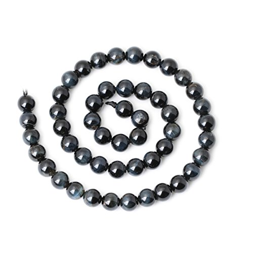 Cheavian 45Pcs 8Mm Natural Blue Tiger Eye Gemstone Round Loose Beads For Jewelry Making Diy Findings 1 Strand 15" #TOP1