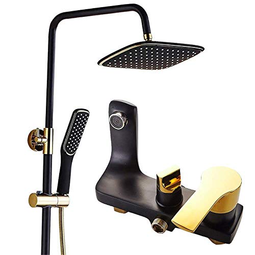 Douche noire complète avec robinet en cuivre pour transformer votre routine matinale