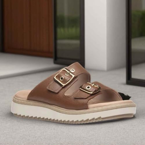 Chinelo Feminino em Couro Conforto Moda Pegada 233662