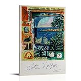 Studio Pigeons Velazquez by Pablo Picasso Artists Works Posters - Lienzo y arte de pared, impresión moderna para decoración de dormitorio familiar, 20 x 30 cm