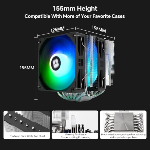 Image of Thermalright Peerless Assassin 120 SE ARGB V2 CPU Cooler, 1850RPM | 6 Heat Pipes, Dual 120mm PWM Fans, for AMD AM4 /AM5 and Intel LGA1851 /1700