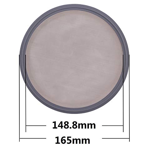 Image of DERNORD 6 inch Sanitary Gasket FKM w /Stainless Screen - Tri Clamp Clover (625 Mesh)