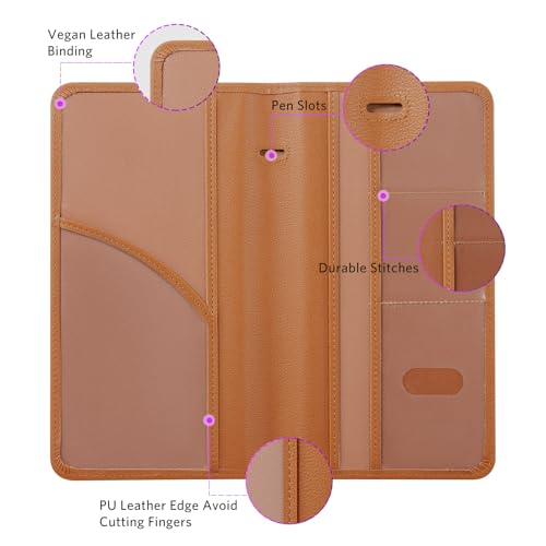 Image of CoBak Car Registration and Insurance Holder | Vehicle Glove Box Organizer, Auto Truck Compartment Document Case with Magnetic Closure for Insurance & Driver License