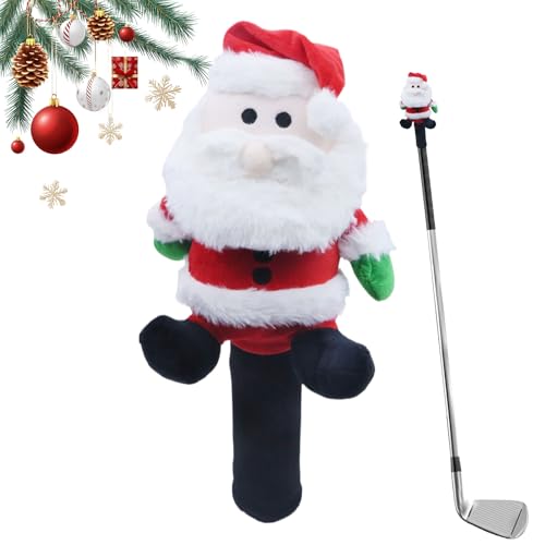 ドライバー ヘッドカバー - クリスマスツリーファーウェイウッドドライバーカバー,保護 スポーツ アクセサリー,ハイブリッド フェアウェイウッド 対応 旅行 携帯 用 屋内 屋外 ?用 打撃 練習場 使用 可能 男女 兼用 ゴルファー 向け ホリデー バー