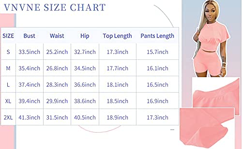 Vnvne Summer Two Piece Outfits For Women, Short Sleeve Tummy Control Crop Top And Bodycon High Waist Pant Workout Sets, 2 Piece Tracksuit Sweatsuit(White, L) #TOP5