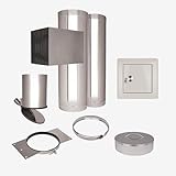 HKW Wäscheschacht Komplett-Set 2: Edelstahl 285 mm