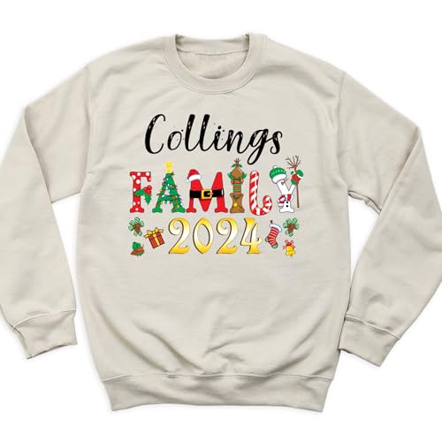 Custom Christmas Sweatshirt for Family Matching Xmas Hoodies for Holiday Celebrations4
