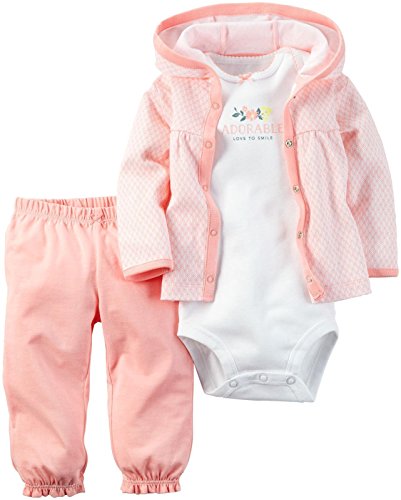 Image of Carter's Baby Girls 3 Pc Sets 126g277, Pink, 9 Months
