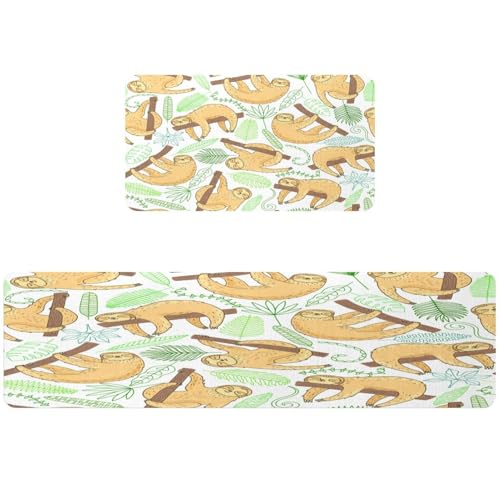 Alfombra de cocina de perezosos para evitar resbalones y manchas 2